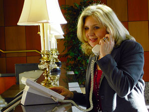 Denise on the Phone